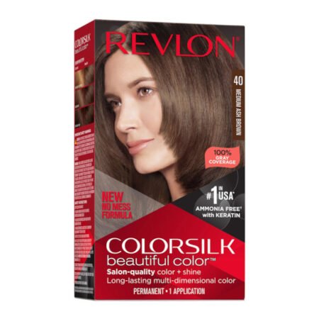 Revlon Colorsilk Beautiful Colour Hair Colour Dye - 40 Medium Ash Brown