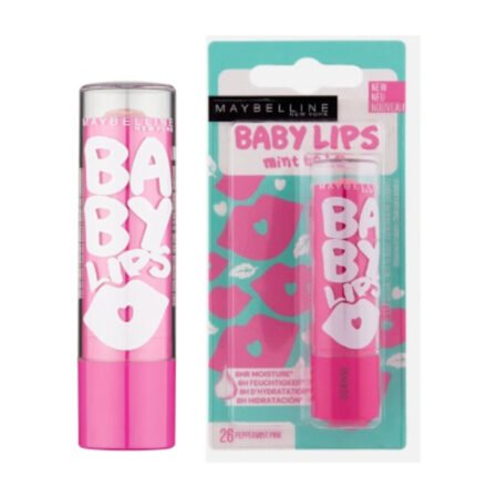 Maybelline Baby Lips 8hr Moisture Lip Balm - 26 Peppermint Pink