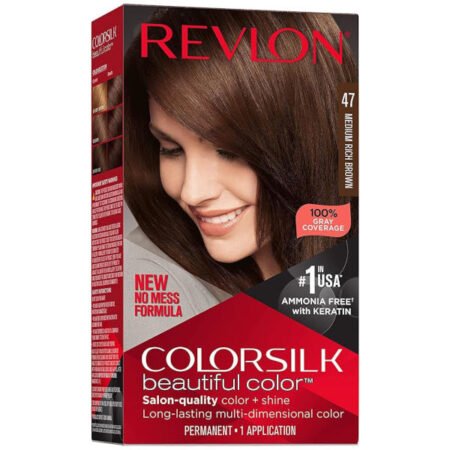 Revlon Colorsilk Beautiful Colour Hair Colour Dye - 47 Medium Rich Brown