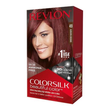 Revlon Colorsilk Beautiful Colour Hair Colour Dye -  49 Auburn Brown