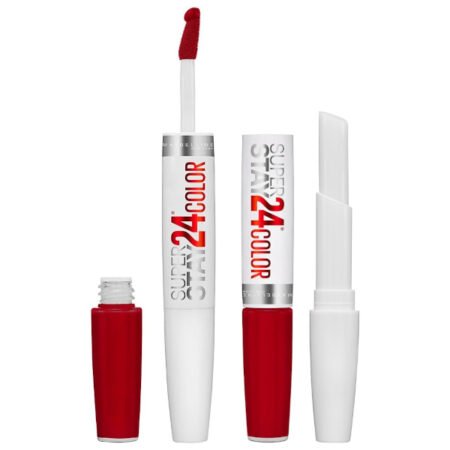 Maybelline 24 Hour Superstay Dual Ended Lip Color Lipstick - 560 Red Alert