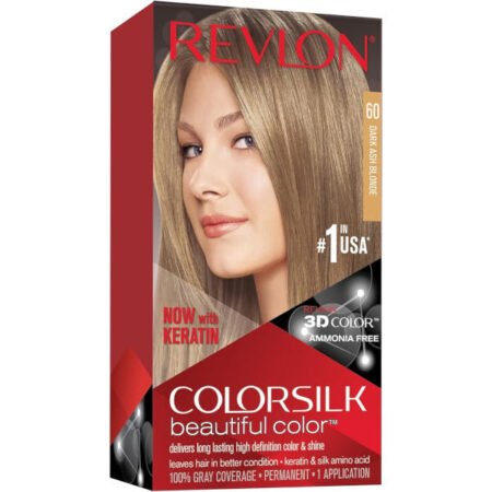 Revlon Colorsilk Beautiful Colour Hair Colour Dye - 60 Dark Ash Blonde