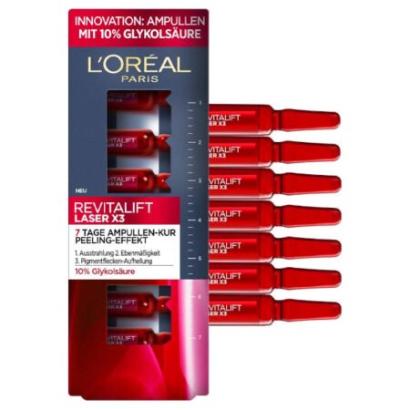L'Oreal Revitalift Laser X3 Peeling Effect 7 Day Ampoules - 7x1.3ml