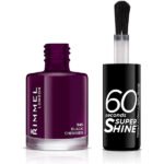 Rimmel 60 Seconds Super Shine Nail Polish - 345 Black Cherries