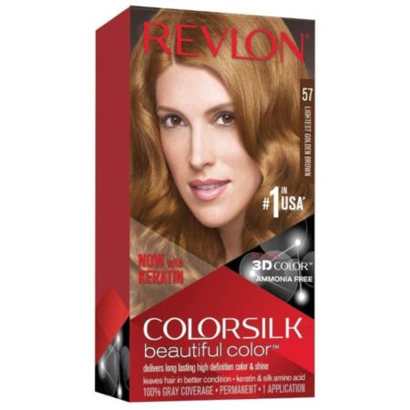 Revlon Colorsilk Beautiful Colour Hair Colour Dye - 57 Lightest Golden Brown