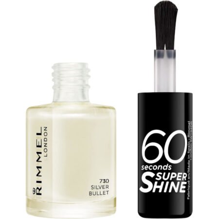 Rimmel 60 Seconds Super Shine Nail Polish - 730 Silver Bullet