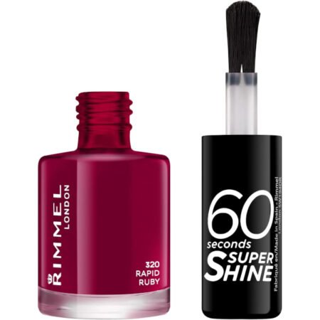 Rimmel 60 Seconds Super Shine Nail Polish - 320 Rapid Ruby