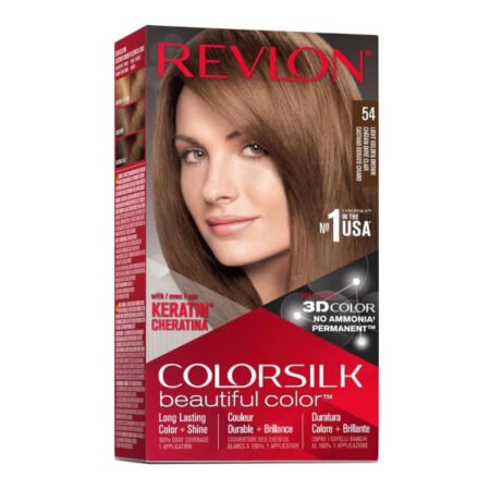 Revlon Colorsilk Beautiful Colour Hair Colour Dye - 54 Light Golden Brown