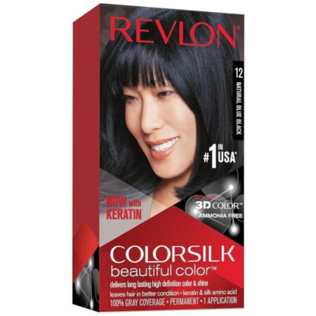 Revlon Colorsilk Beautiful Colour Hair Colour Dye - 12 Natural Blue Black