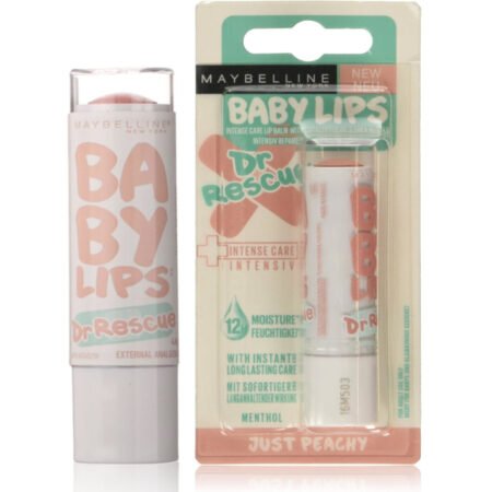 Maybelline Baby Lips 8hr Moisture Lip Balm - Just Peachy/Dr Rescue
