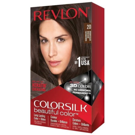 Revlon Colorsilk Beautiful Colour Hair Colour Dye - 20 Brown Black