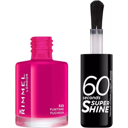 Rimmel 60 Seconds Super Shine Nail Polish - 323 Funtime Fuchsia