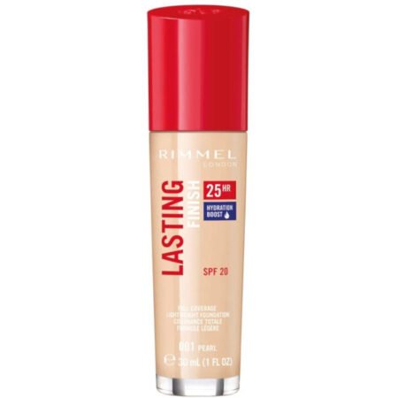 Rimmel Lasting Finish 25H Hydration Boost Foundation 001 Pearl