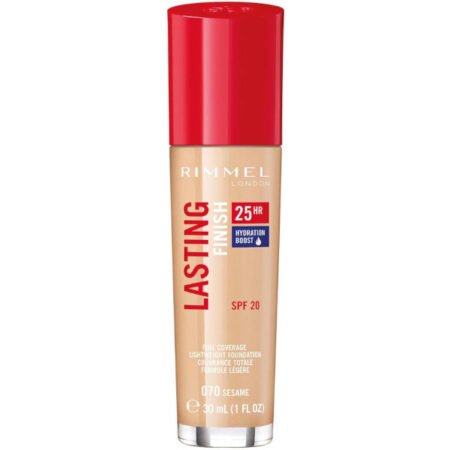 Rimmel Lasting Finish 25H Hydration Boost Foundation 070 Sesame