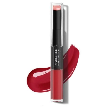 L'Oreal Infallible 24HR 2 Step Lipstick 501 Timeless Red