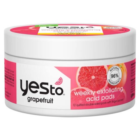 Yes To Grapefruit Brightening Glow Boosting Exfoliating Acid 12 Pads