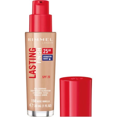 Rimmel Lasting Finish 25H Hydration Boost Foundation 150 Rose Vanilla