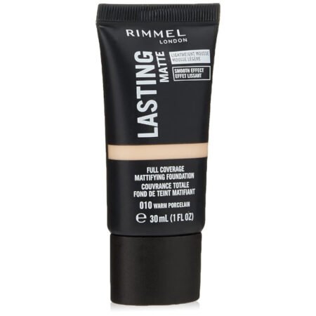 Rimmel Lasting Matte Full Coverage Foundation 010 Warm Porcelain