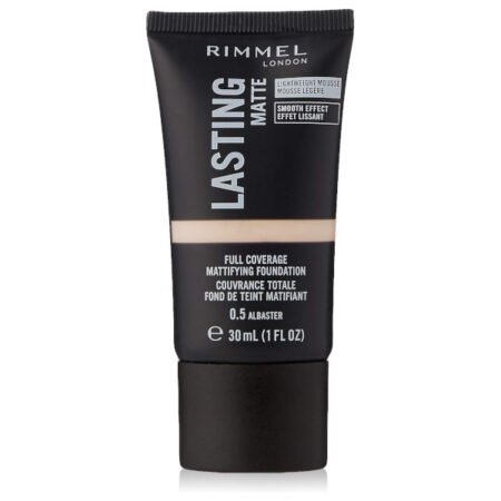 Rimmel Lasting Matte Full Coverage Foundation 0.5 Albaster