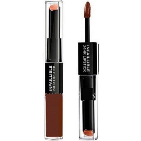 L'Oreal Infallible 24HR 2 Step Lipstick 117 Perpetual Brown