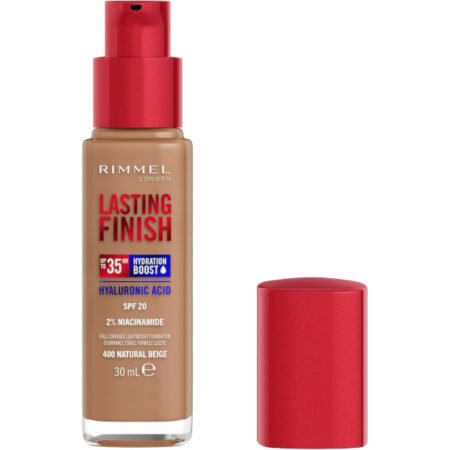 Rimmel Lasting Finish 35Hr Hydration Boost Foundation 400 Natural Beige