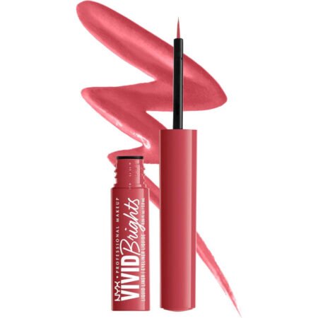 NYX Vivid Brights Matte Liquid Eyeliner 04 On Red