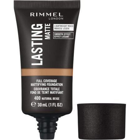 Rimmel Lasting Matte Full Coverage Foundation 400 Natural Beige