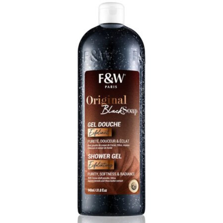 Fair & White Original Black Soap Exfoliating Shower Gel 940ml