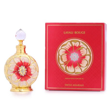 Layali Rouge Concentrated Perfume Oil 15ml Unisex Swiss Arabian